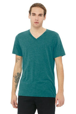 Bella+Canvas 3415 - Remera Unisex Triblend con cuello en V 