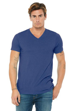 Bella+Canvas 3415 - Remera Unisex Triblend con cuello en V 