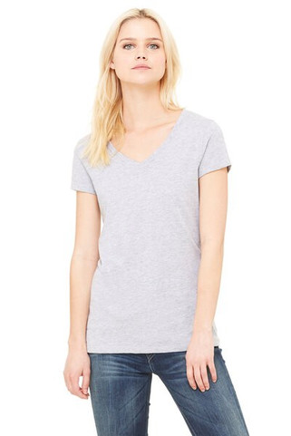 Bella+Canvas 6005 - Ladies Short Sleeve V-Neck Jersey T-Shirt