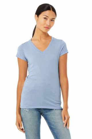 Bella+Canvas 6005 - Ladies Short Sleeve V-Neck Jersey T-Shirt