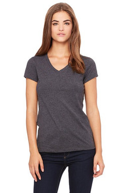 Bella+Canvas 6005 - Ladies Short Sleeve V-Neck Jersey T-Shirt