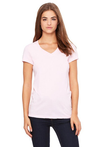 Bella+Canvas 6005 - Ladies Short Sleeve V-Neck Jersey T-Shirt