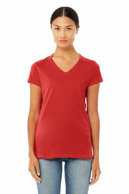 Bella+Canvas 6005 - Ladies Short Sleeve V-Neck Jersey T-Shirt