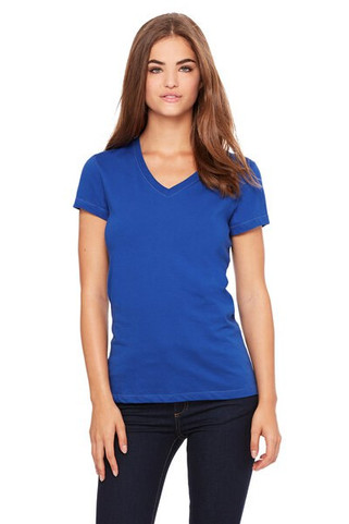 Bella+Canvas 6005 - Ladies Short Sleeve V-Neck Jersey T-Shirt