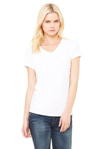 Bella+Canvas 6005 - Ladies Short Sleeve V-Neck Jersey T-Shirt