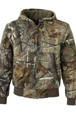 DRI DUCK 5020 - Hooded Boulder Cloth Jacket with Tricot Quilt Lining