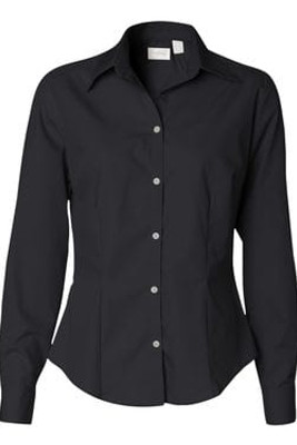 VanHeusen 13V0114 - Camisa de seda de popelina