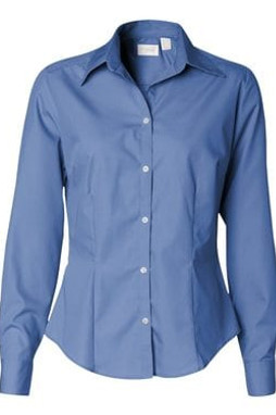 VanHeusen 13V0114 - Camisa de seda de popelina