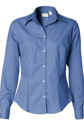 VanHeusen 13V0114 - Camisa de seda de popelina