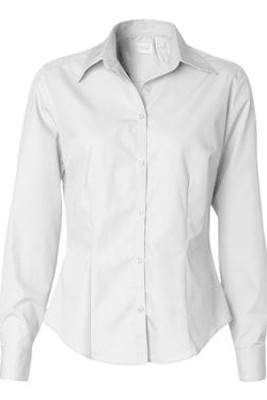 VanHeusen 13V0114 - Camisa de seda de popelina