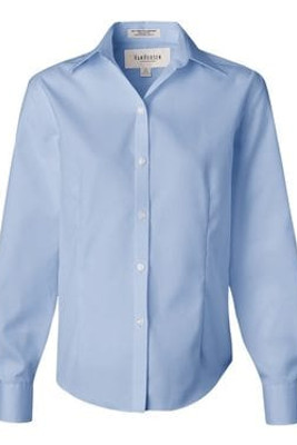 Van Heusen 13V0144 - Ladies' Non-Iron Pinpoint Oxford Shirt