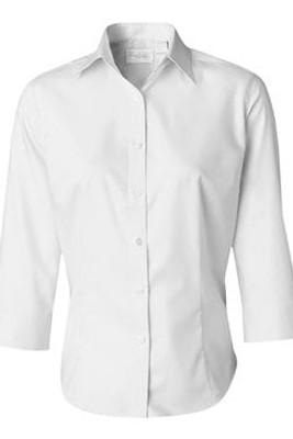 VanHeusen 13V0527 - Camisa de sarga de manga tres cuartos