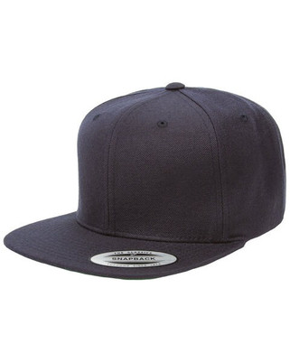 Yupoong 6089M - Wool Blend Flat Bill Snapback Cap