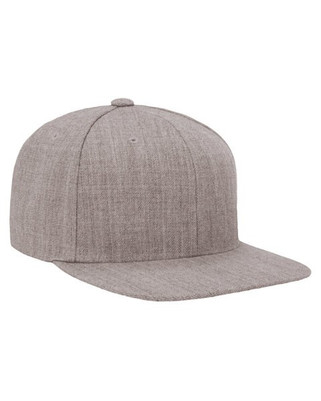 Yupoong 6089M - Wool Blend Flat Bill Snapback Cap