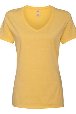 Hanes S04V - Hanes® Ladies' Nano-T® Cotton V-Neck T-Shirt