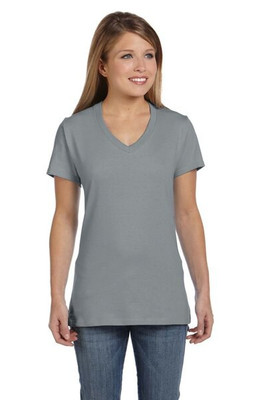 Hanes S04V - Hanes® Ladies' Nano-T® Cotton V-Neck T-Shirt