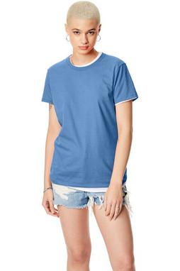 Hanes SL04 - Camiseta Femenina Hanes® Nano-T de Algodón Suave