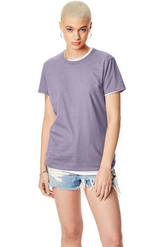 Hanes SL04 - Camiseta Femenina Hanes® Nano-T de Algodón Suave