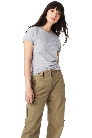 Hanes SL04 - Camiseta Femenina Hanes® Nano-T de Algodón Suave