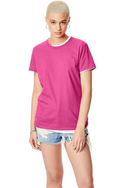 Hanes SL04 - Camiseta Femenina Hanes® Nano-T de Algodón Suave