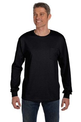 Hanes 5596 - Tagless® Long Sleeve T-Shirt with a Pocket