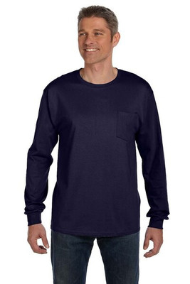 Hanes 5596 - Tagless® Long Sleeve T-Shirt with a Pocket