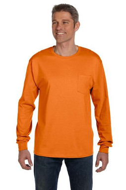 Hanes 5596 - Tagless® Long Sleeve T-Shirt with a Pocket