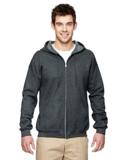 Gildan sweatshirt with zipper for men dark white