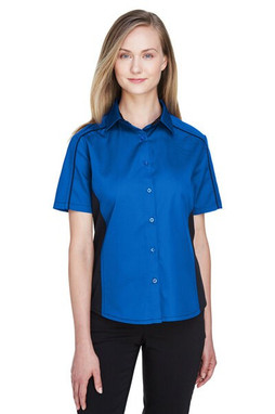 Ash City North End 77042 - Fuse Ladies Color-Block Twill Shirts