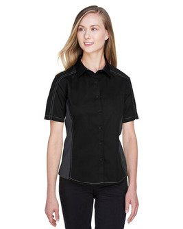Ash City North End 77042 - Fuse Ladies' Color-Block Twill Shirts