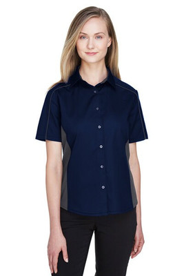 Ash City North End 77042 - Fuse Ladies' Color-Block Twill Shirts