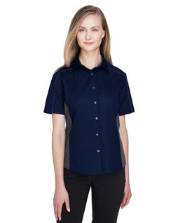 Ash City North End 77042 - Fuse Ladies Color-Block Twill Shirts