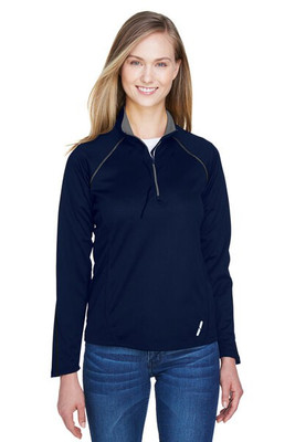 Ash City North End 78187 - Radar Ladies' Half-Zip Performance Long Sleeve Top