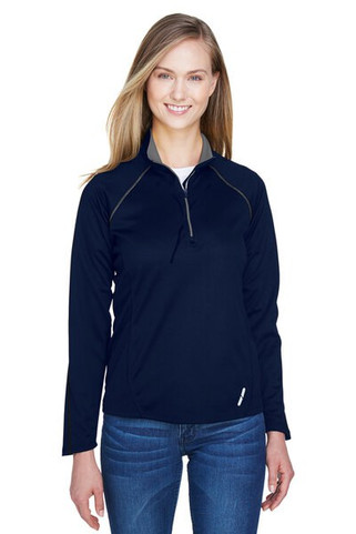 Ash City North End 78187 - Radar Ladies Half-Zip Performance Long Sleeve Top