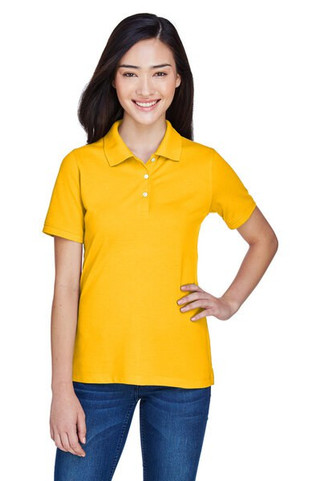 Harriton M265W - Ladies 5.6 oz. Easy Blend Polo