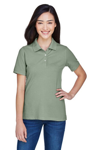 Harriton M265W - Ladies 5.6 oz. Easy Blend Polo