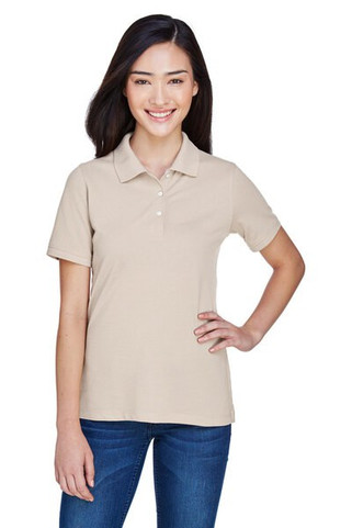 Harriton M265W - Ladies 5.6 oz. Easy Blend Polo