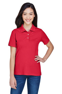 Harriton M265W - Ladies 5.6 oz. Easy Blend Polo