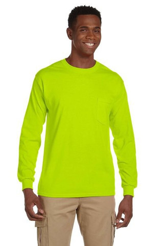 Gildan G241 - Ultra Cotton® 6 oz. Long-Sleeve Pocket T-Shirt