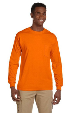Gildan G241 - T-Shirt Ultra Cotton® 6 Oz. à manches longues avec poche