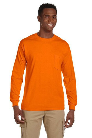 Gildan G241 - Ultra Cotton® 6 oz. Long-Sleeve Pocket T-Shirt
