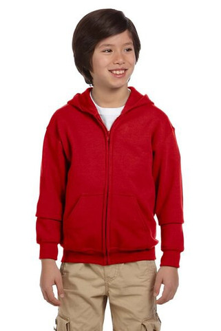 Gildan G186B - Heavy Blend Youth 8 oz., 50/50 Full-Zip Hood