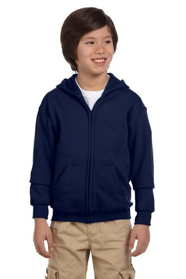 Gildan G186B - Wholesale Youth 8 oz., 50/50 Full-Zip Hoodie