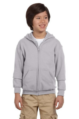 Gildan G186B - Wholesale Youth 8 oz., 50/50 Full-Zip Hoodie