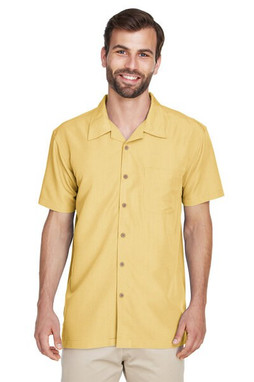 Harriton M560 - Chemise de camp texturée Barbados