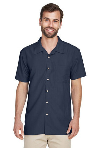 Harriton M560 - Chemise de camp texturée Barbados