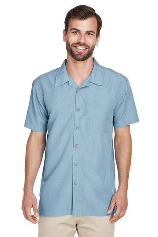 Harriton M560 - Chemise de camp texturée Barbados