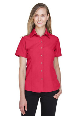 Harriton M560W - Ladies Barbados Textured Camp Shirt