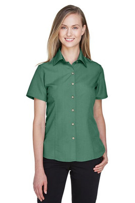 Harriton M560W - Ladies Barbados Textured Camp Shirt