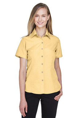 Harriton M560W - Chemise de camp texturée Barbados pour femmes